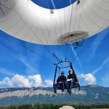 L'aérOnde, un dirigeable biplace à hélium