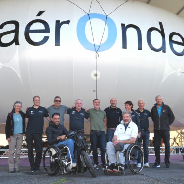 L'aérOnde, un dirigeable biplace à hélium